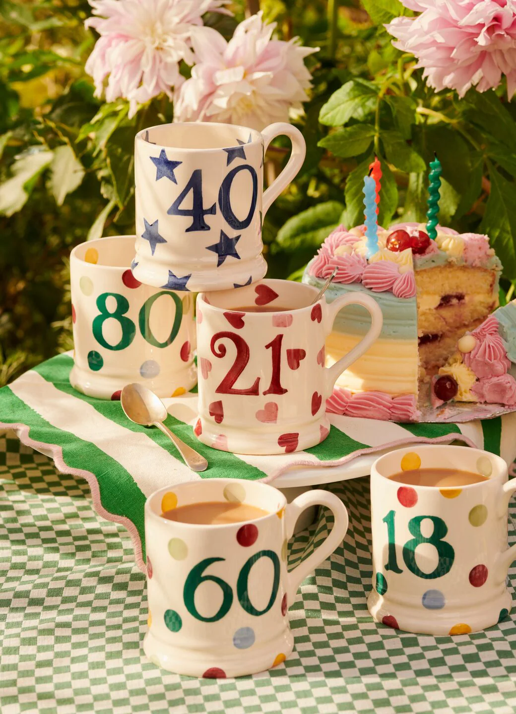 Personalised Milestone Birthday/Anniversary 1/2 Pint Mug