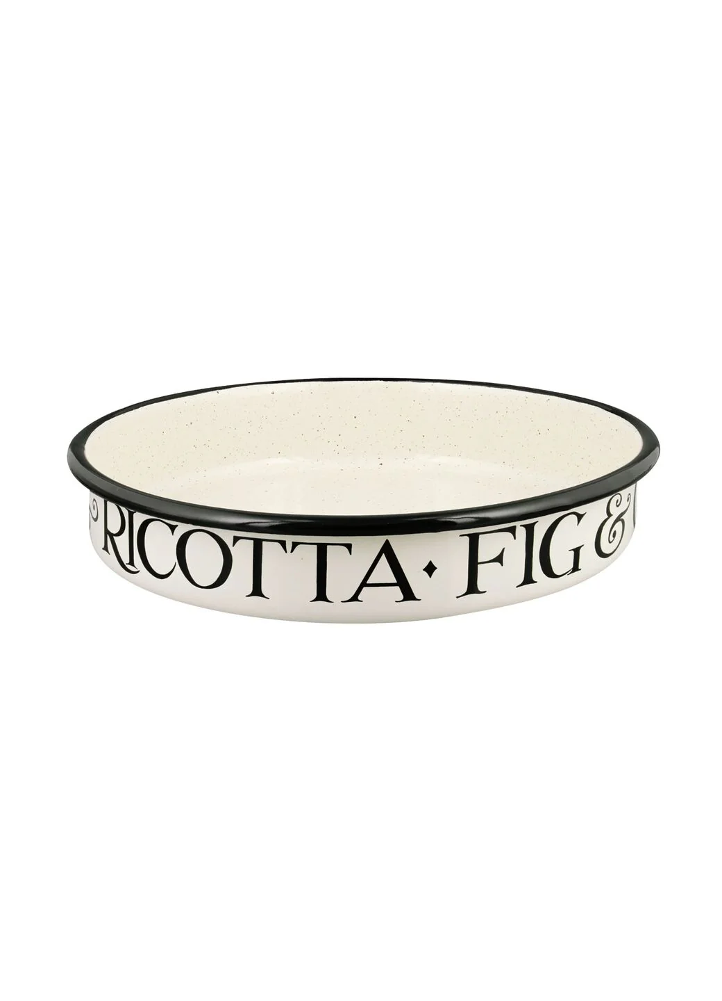 Black Toast Medium Summer Enamel Pie Dish - Image 2