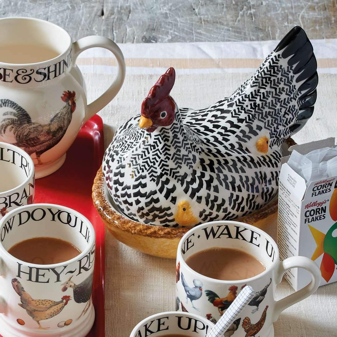 Handpainted Large Hen On Nest - Image 7
