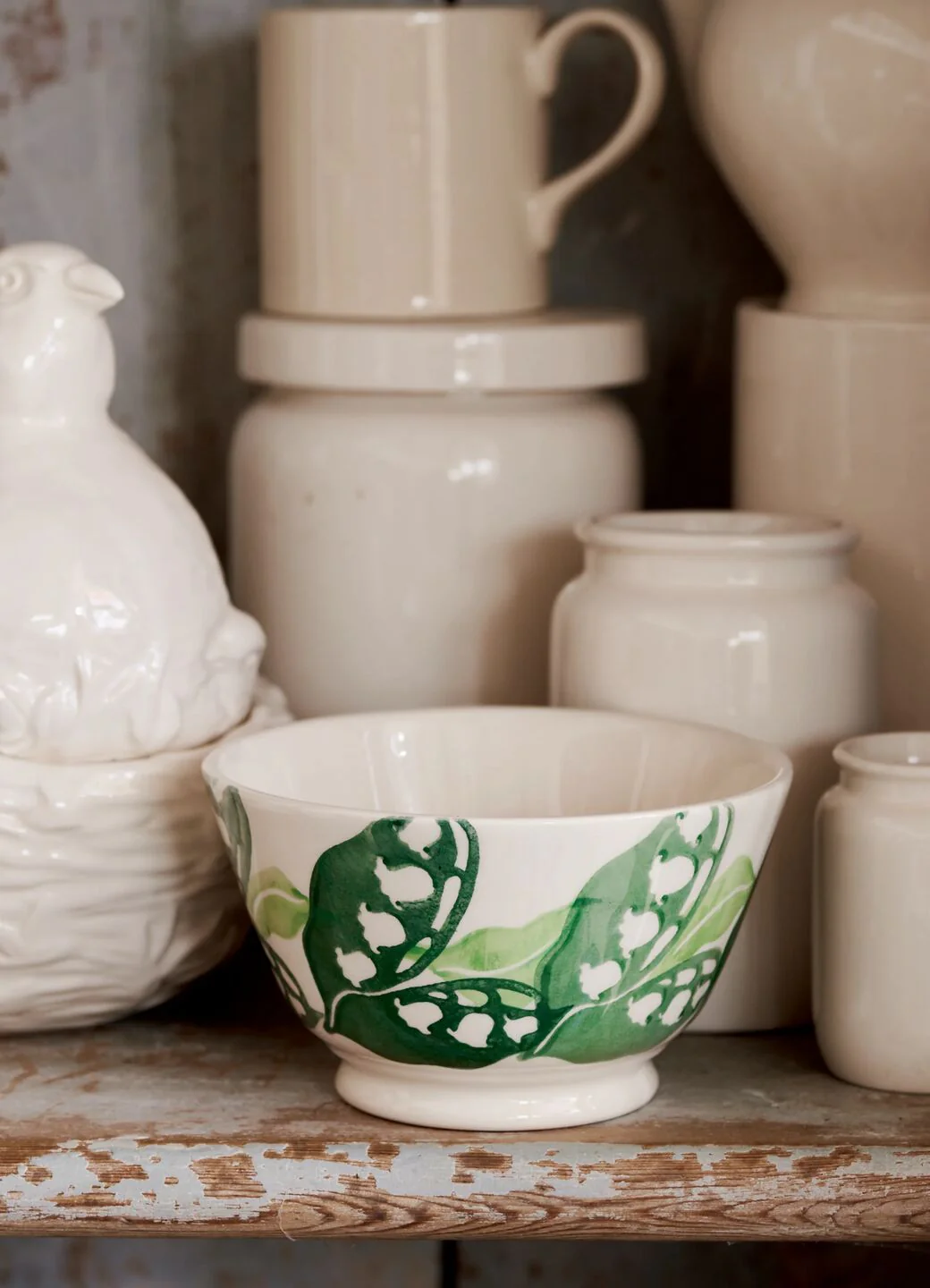 Lily Of The Valley Small Old Bowl