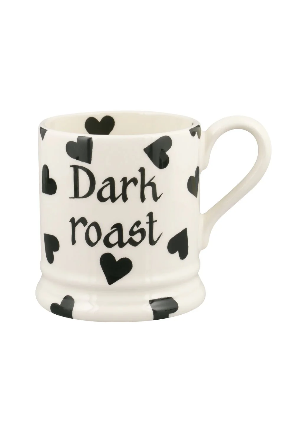 Personalised Black Hearts 1/2 Pint Mug - Image 2