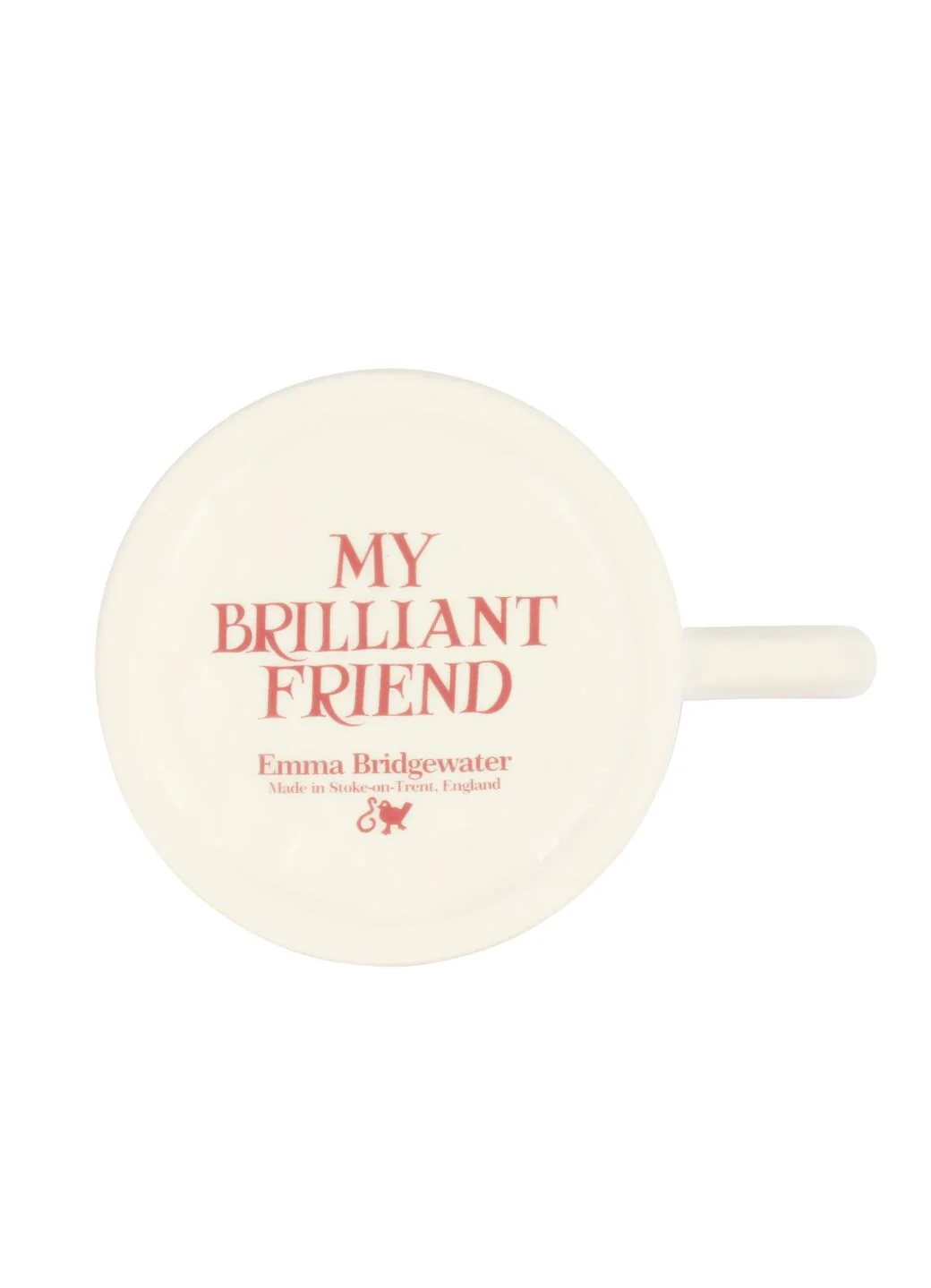 Pink Toast My Brilliant Friend 1/2 Pint Mug - Image 6