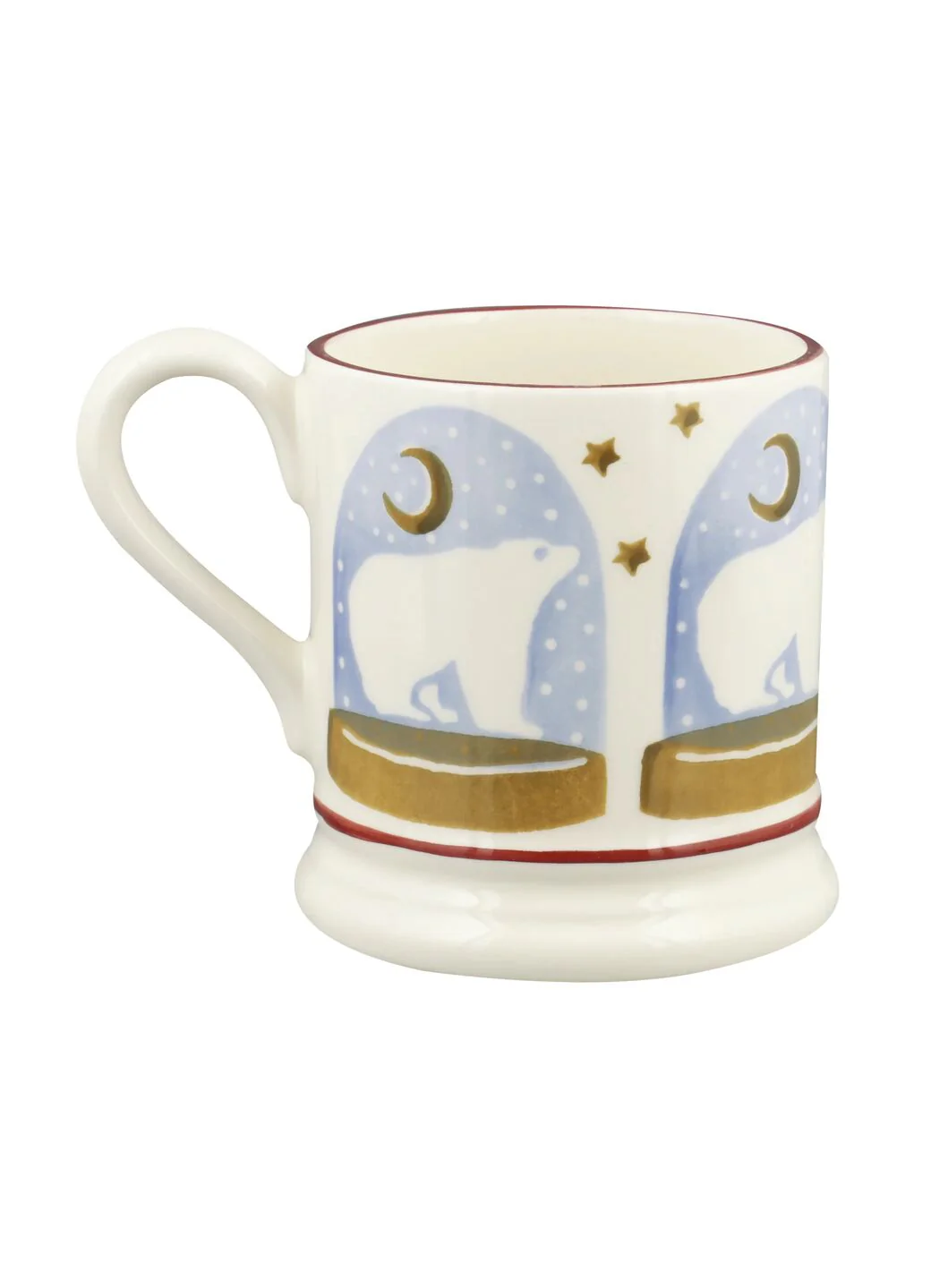 Polar Bear Snow Globe 1/2 Pint Mug - Image 4