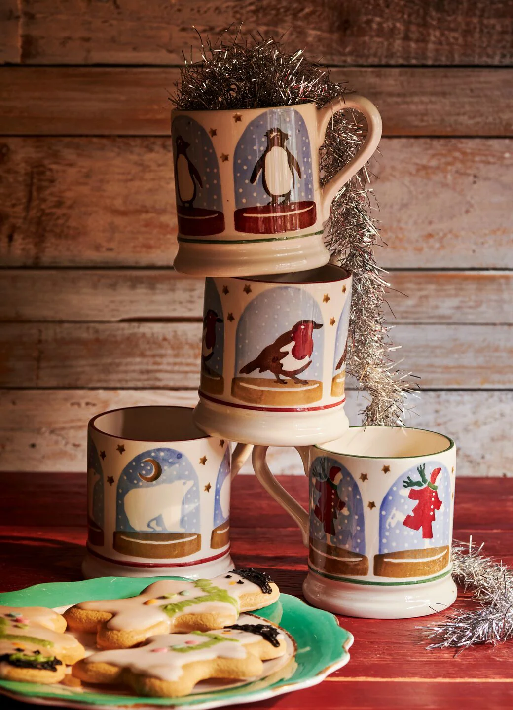 Polar Bear Snow Globe 1/2 Pint Mug - Image 6
