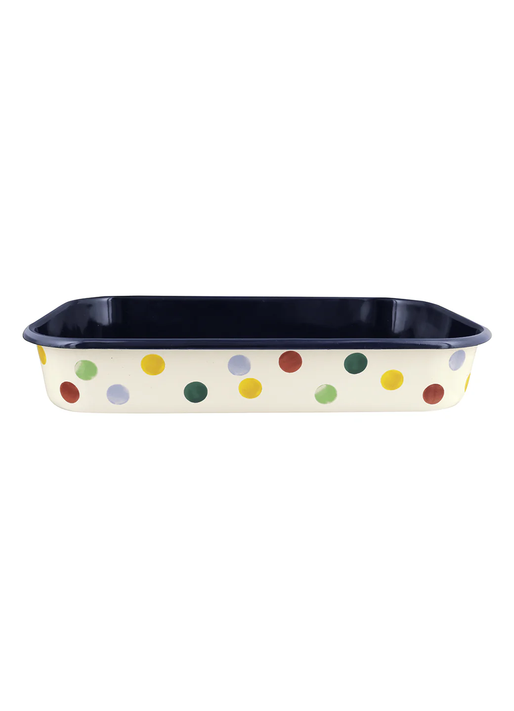 Polka Dot Enamel Roasting Dish 34cm - Image 2