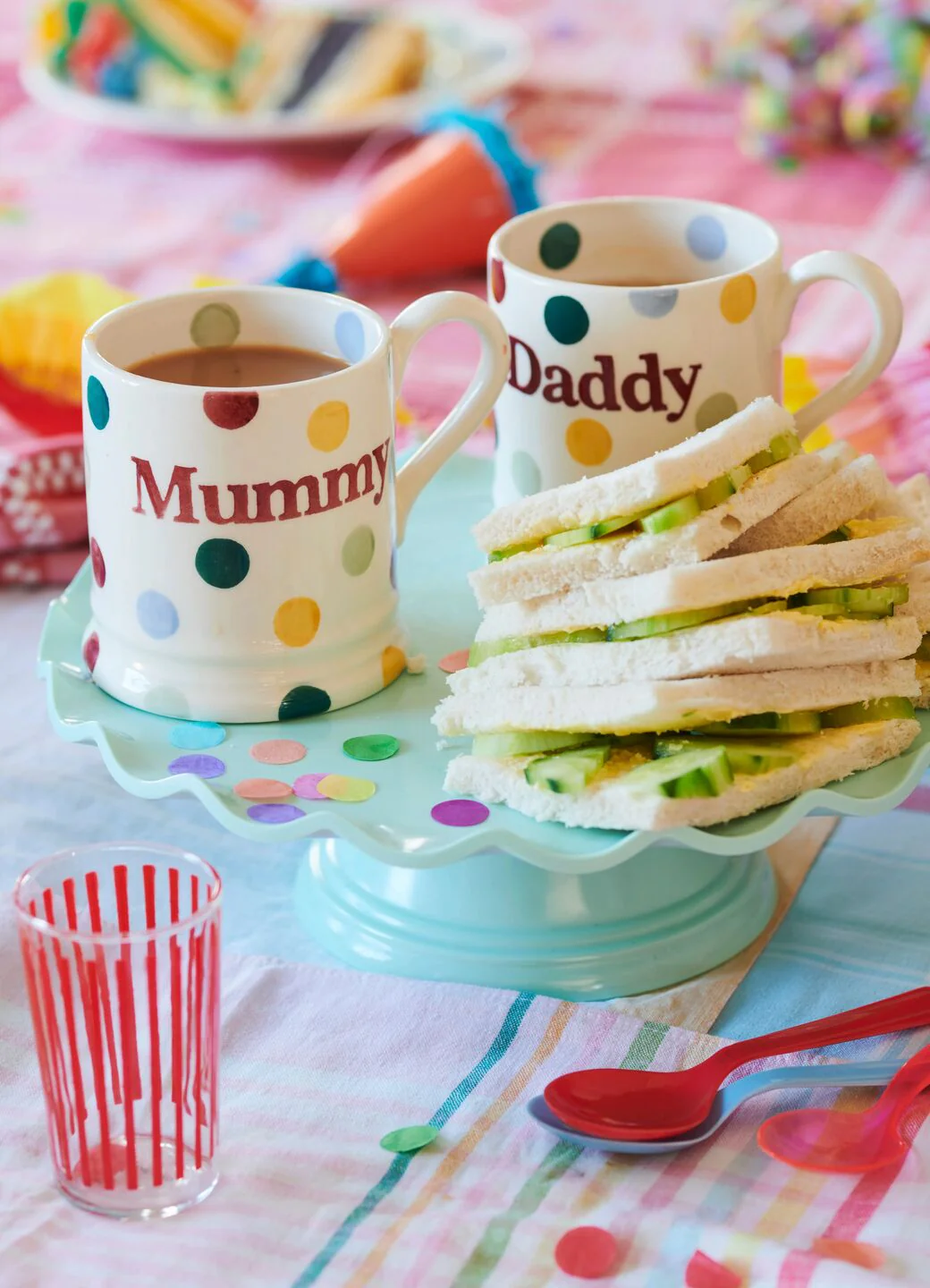 Polka Dot Daddy 1/2 Pint Mug - Image 5