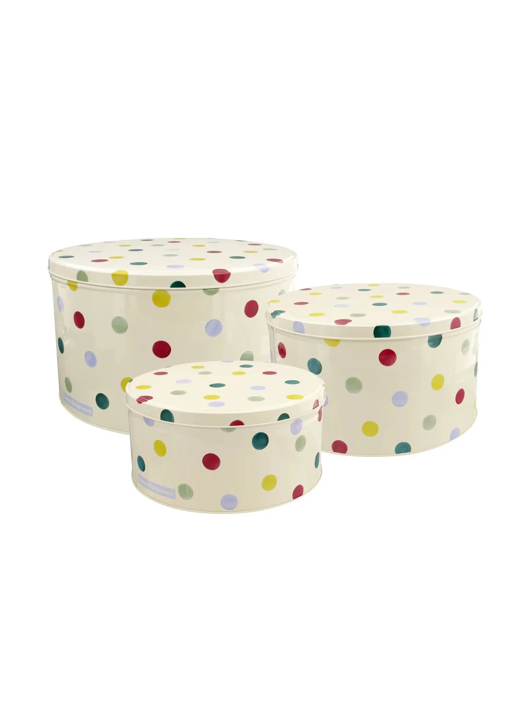 Polka Dot Set of 3 Round Cake Tins