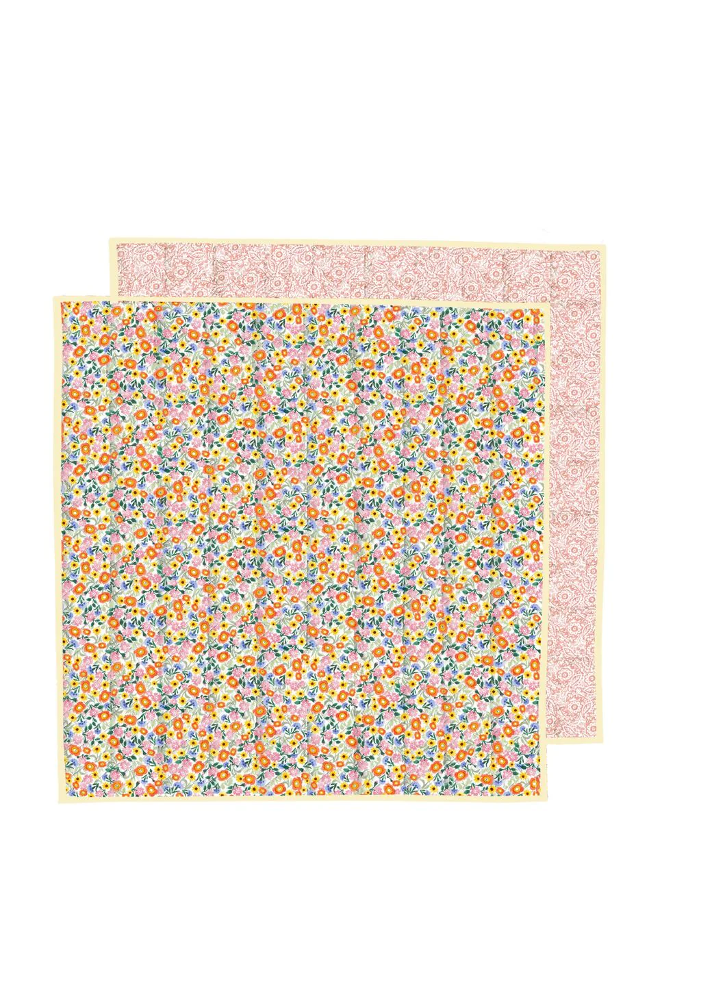 Poppies & Pinks Quilted Throw 200Cm X 200Cm - Image 2