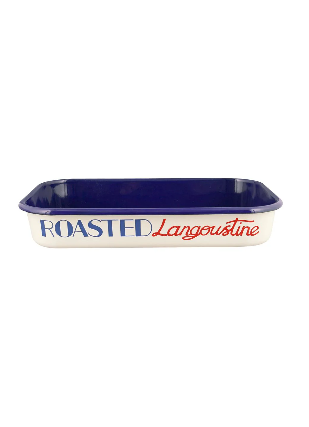Red & Blue Toast 34Cm Enamel Roasting Tray - Image 2