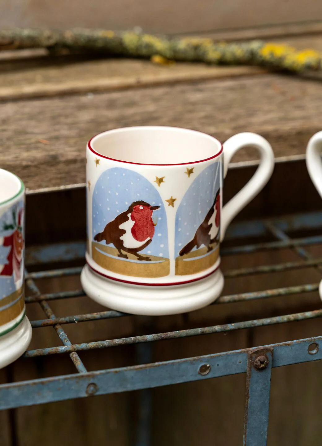 Robin Snow Globe 1/2 Pint Mug - Image 8