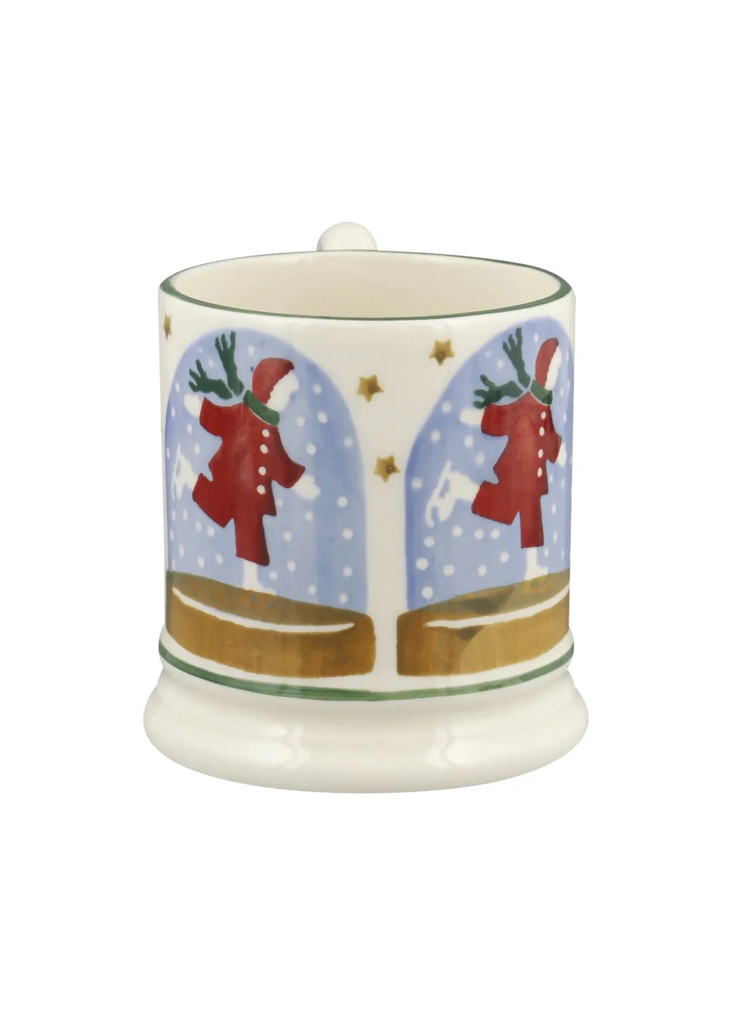Seconds Ice Skater Snow Globe 1/2 Pint Mug - Image 5