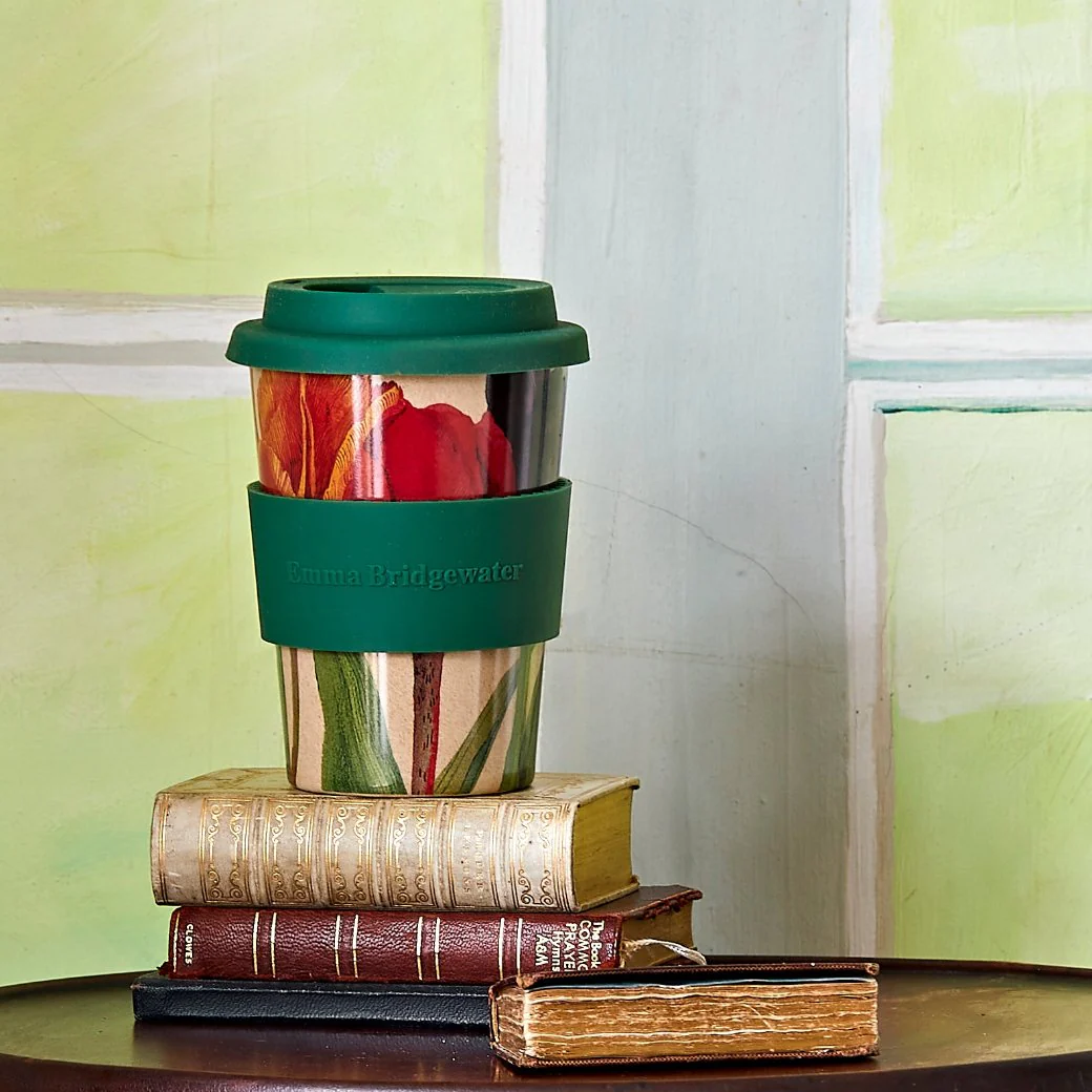 Tulips Rice Husk Travel Cup
